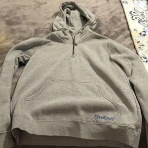 Women’s large 1/4 zip carhartt hoodie